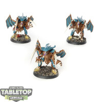 Tyraniden - 3x Tyranid Warriors (Klassisch) - bemalt
