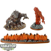 Fyreslayers - 3x Magmic Invocations - teilweise bemalt