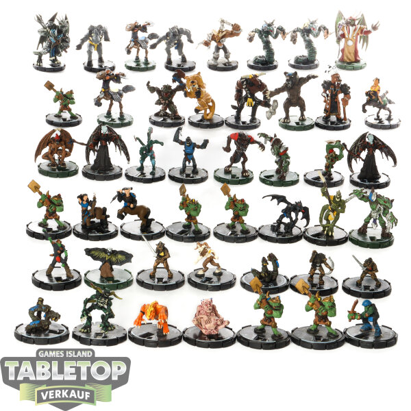 Sammlerfiguren - 46x Diverse Models: Monsters, Beastmen, Daemons & Greenskins - bemalt