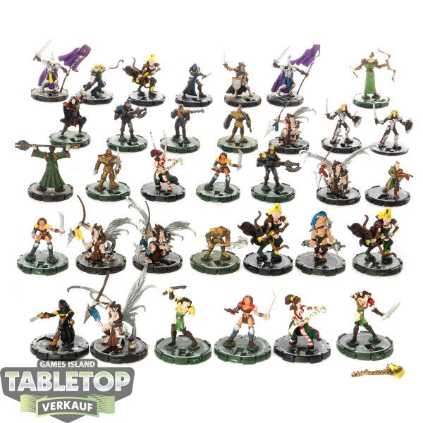 Sammlerfiguren - 34x Diverse Models: Humanoids, Heroes and Characters - bemalt