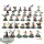 Sammlerfiguren - 34x Diverse Models: Humanoids, Heroes and Characters - bemalt