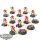 Necrons - 10 Necron Warriors - bemalt