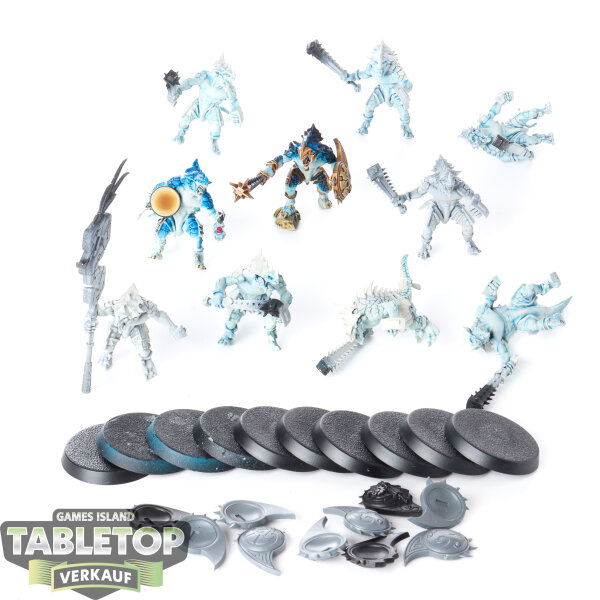 Seraphon - 10 x Saurus Warriors - teilweise bemalt