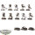 Necrons - 10 x Necron Warriors - teilweise bemalt