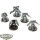 Dark Angels - 5 x Deathwing Terminator Squad (Classic) - teilweise bemalt