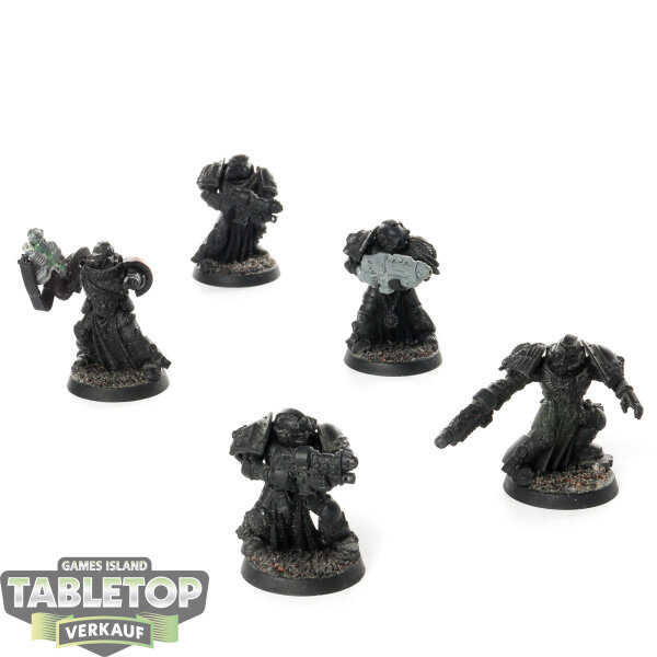 Dark Angels - 5x Sternguard Veterans - klassisch - teilweise bemalt
