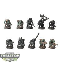 Orks - 10x Ork Boyz - teilweise bemalt