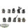 Orks - 10x Ork Boyz - teilweise bemalt