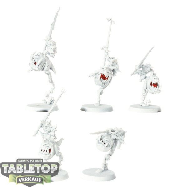 Gloomspite Gitz - 5x Boingrot Bounderz - teilweise bemalt