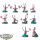 Fyreslayers - 10x Vulkite Berzerkers - bemalt
