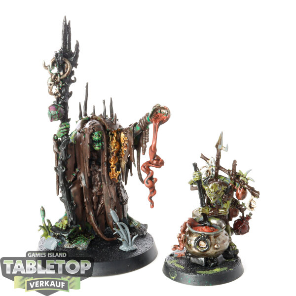 Orruk Warclans - Swampcalla Shaman with Pot-grot - bemalt