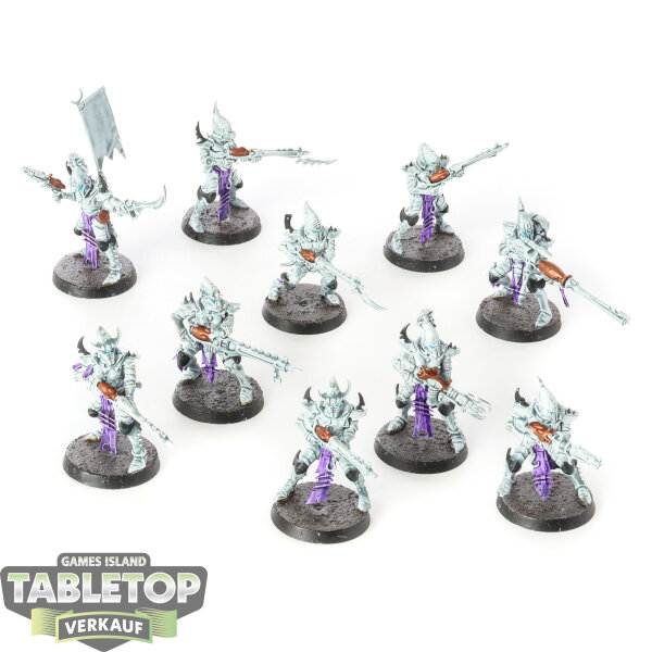 Drukhari - 10 Kabalite Warriors - teilweise bemalt