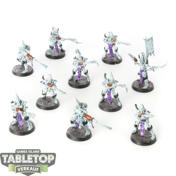 Drukhari - 10 Kabalite Warriors - teilweise bemalt