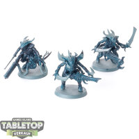 Tyraniden - 3x Tyranid Warriors - teilweise bemalt