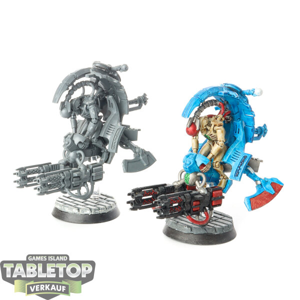 Necrons - 2x Tomb Blades - teilweise bemalt