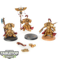 Adeptus Custodes - 3x Allarus Custodians - teilweise bemalt