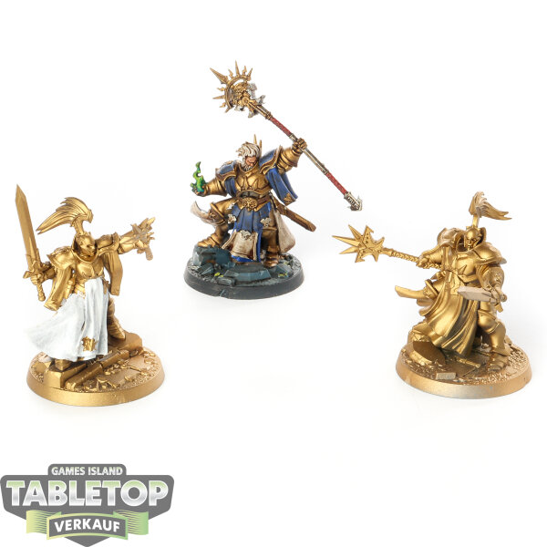 Stormcast Eternals - 3x Stormsires Cursebreakers - teilweise bemalt
