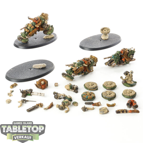 Leagues of Votann - 3 x Hernkyn Pioneers - teilweise gebaut