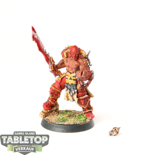 Blades of Khorne - Slaughterpriest with Hackblade and Wrath-hammer - bemalt