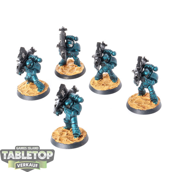 Horus Heresy - 5 x Legion MKVI Heavy Weapons Squad - bemalt