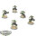 Necrons - 5x Immortals - bemalt