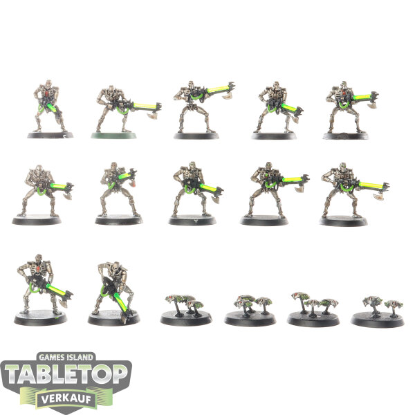 Necrons - 12x Necron Warriors klassisch - bemalt