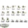 Necrons - 12x Necron Warriors klassisch - bemalt