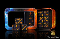 Baron of Dice - +1/ -1 Counters - Matte Black - Set of 12