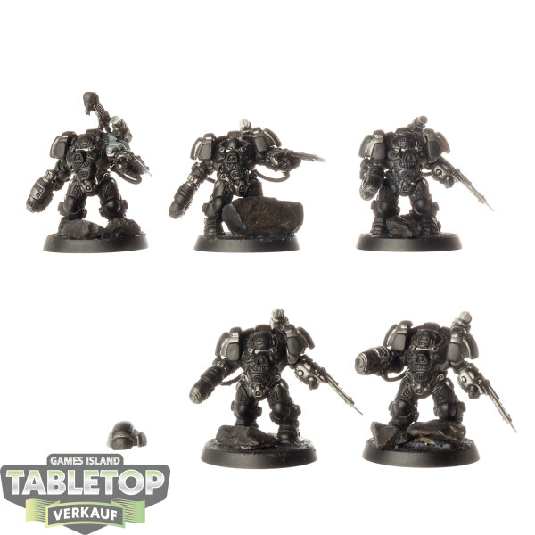 Leagues of Votann - 5 x Einhyr Hearthguard - teilweise bemalt