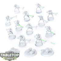 Necrons - 12 x Necron Warriors (Classic) - teilweise bemalt