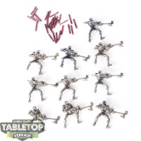 Necrons - 10 x Necron Warriors (Classic) - teilweise bemalt