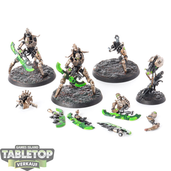 Necrons - 4 x Skorpekh Destroyers - bemalt