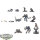Chaos Space Marines - 5 x Raptors - teilweise bemalt