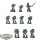 Dark Angels - 10 x Tactical Squad klassisch - teilweise bemalt