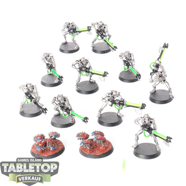 Necrons - 10 x Necron Warriors klassisch - teilweise bemalt