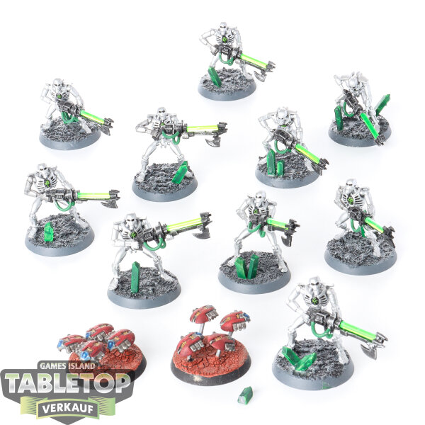 Necrons - 10 x Necron Warriors klassisch - teilweise bemalt