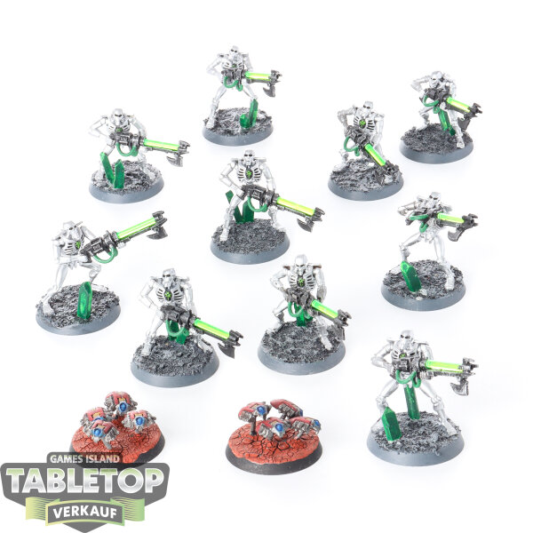 Necrons - 10 x Necron Warriors klassisch - teilweise bemalt