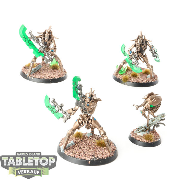 Necrons - 3 x Skorpekh Destroyers - bemalt