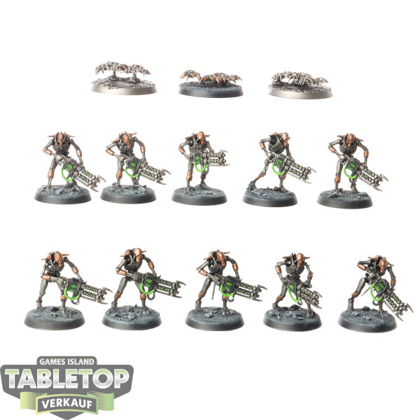 Necrons - 10 x Necron Warriors - teilweise bemalt