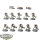 Necrons - 10 x Necron Warriors - teilweise bemalt