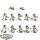 Necrons - 10 x Necron Warriors - teilweise bemalt