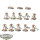 Necrons - 10 x Necron Warriors - teilweise bemalt