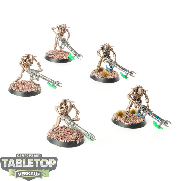 Necrons - 5 x Necron Warriors - teilweise bemalt