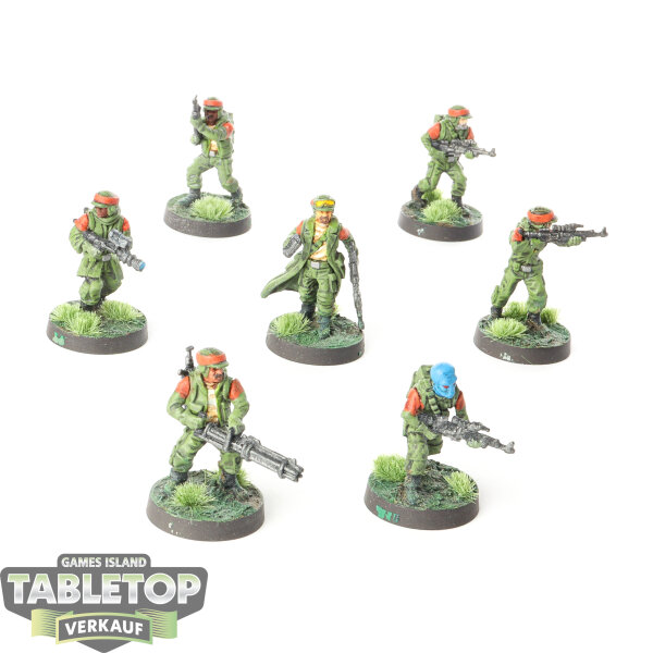 Rebellen - 7 x Rebel Troopers - bemalt