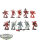 World Eaters - 10x Khorne Berzerkers - klassisch - teilweise bemalt