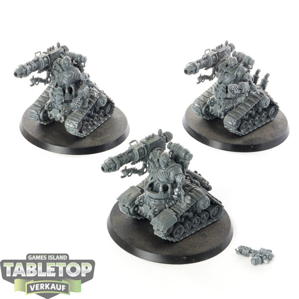 Adeptus Mechanicus - 3x Kataphron Destroyers - teilweise bemalt