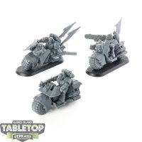 Dark Angels - 3x Ravenwing Bike Squadron - unbemalt