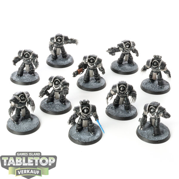 Horus Heresy - 10 Legion Cataphractii Terminator Squad - bemalt