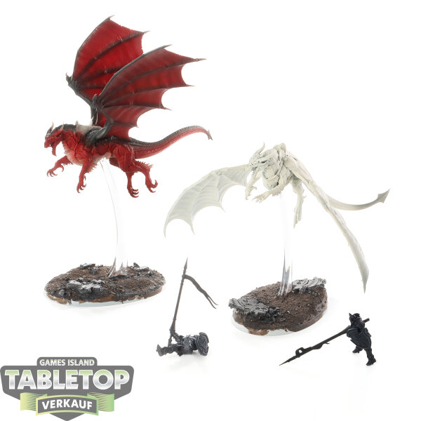 Stormcast Eternals - 2 x Stormdrake Guard - teilweise bemalt