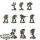 Dark Angels - 10 x Tactical Squad klassisch - bemalt